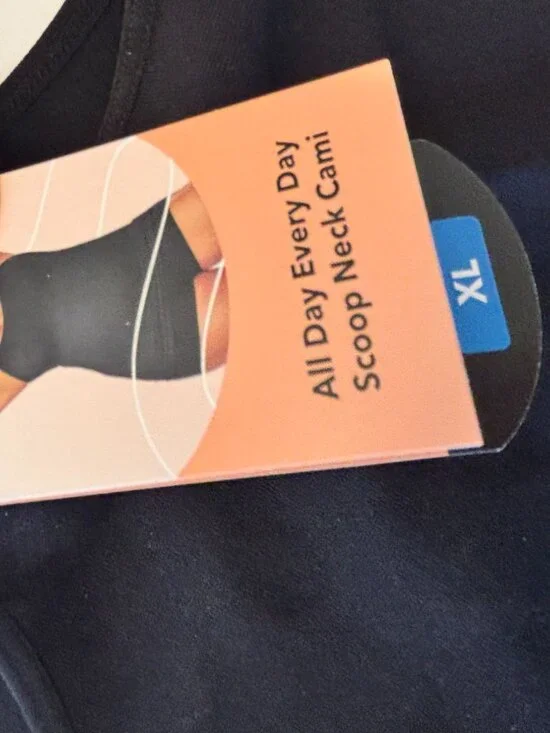 Shapermint All Day Every Day Scoop Neck Cami Tank Top Black Shapewear 14 16 New - Picture 13 of 16